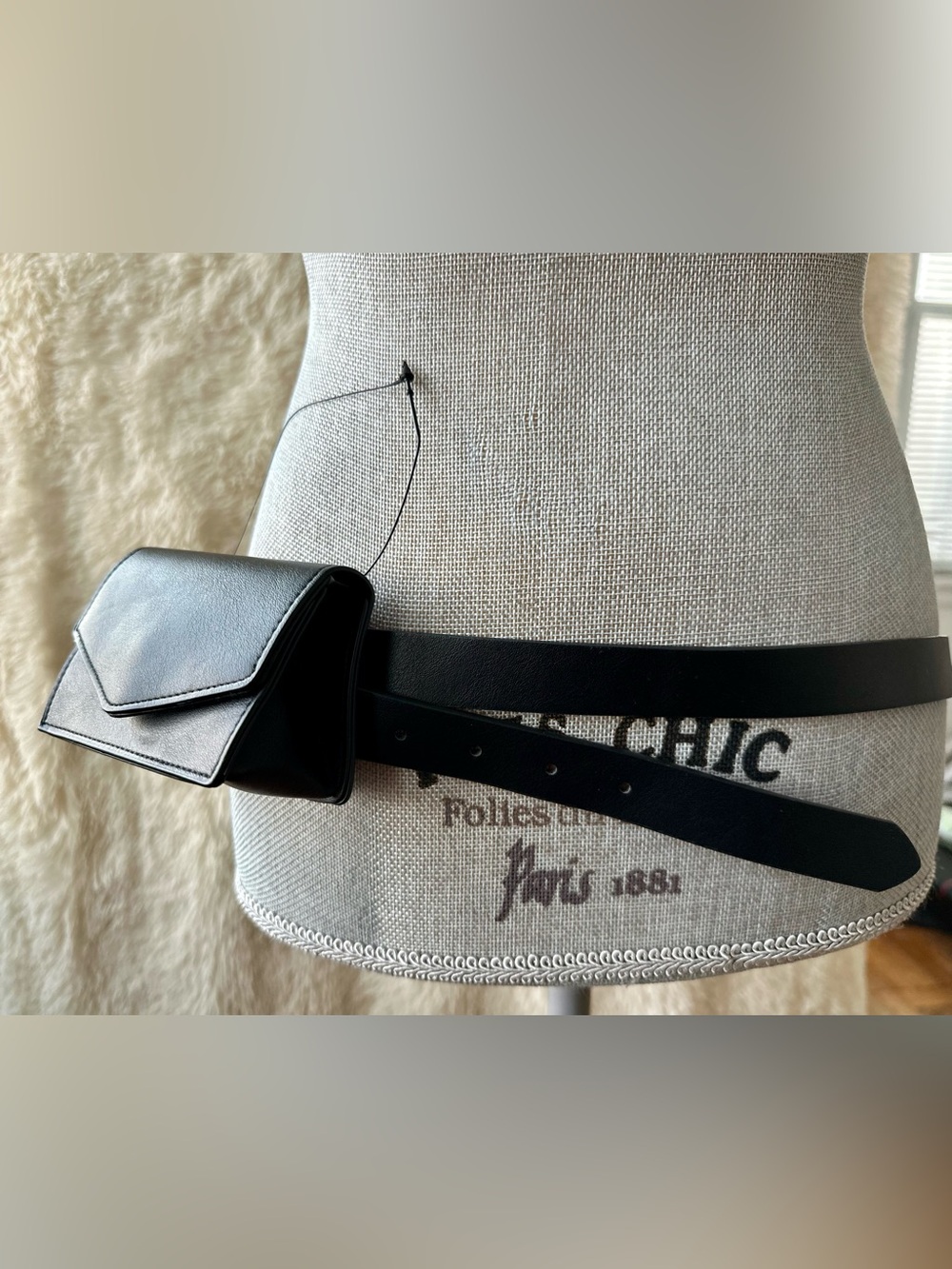 Rita Ora (Primark) Black Vegan Leather Belt Bag